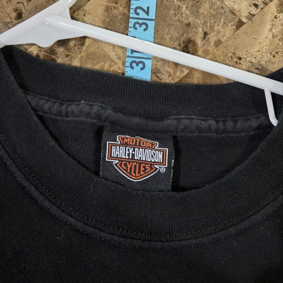 Vtg 2000 Harley Davidson If I Have To Explain… Blue Flames Sz XL Shawnee KS - Picture 3 of 5